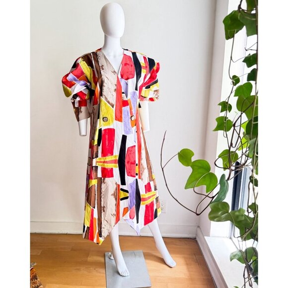 NY and Company Unique Art Teacher A line Midi Dramatic Dress XXL - Picture 3 of 8